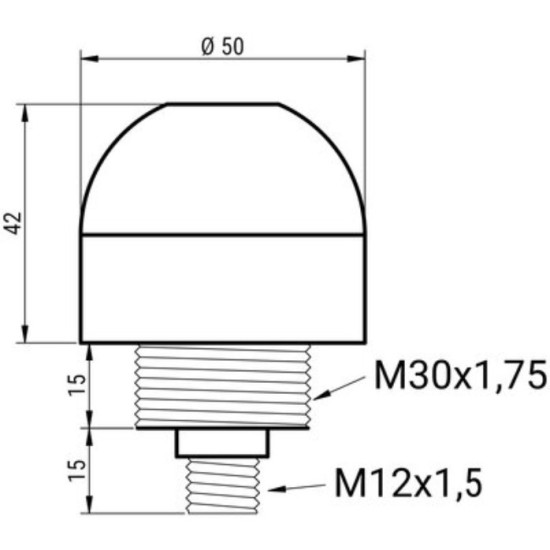 Lampka sygnalizacyjna - sygnał dzwiękowy SL-50-RGB-ST4-5 | Eickmann Elektronik