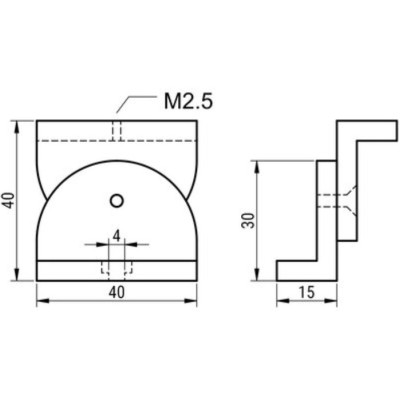 Zestaw montażowy - kątowniki MB-BEF | Eickmann Elektronik