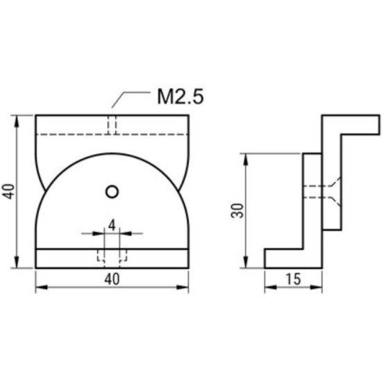 Zestaw montażowy - kątowniki MB-BEF | Eickmann Elektronik