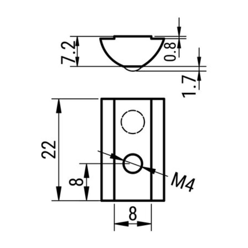 Zestaw montażowy - prowadniki MB-NUT | Eickmann Elektronik