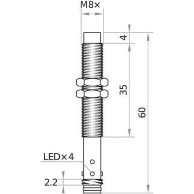 Czujnik pojemnościowy KDCL-08-PSK-ST3 | Eickmann Elektronik