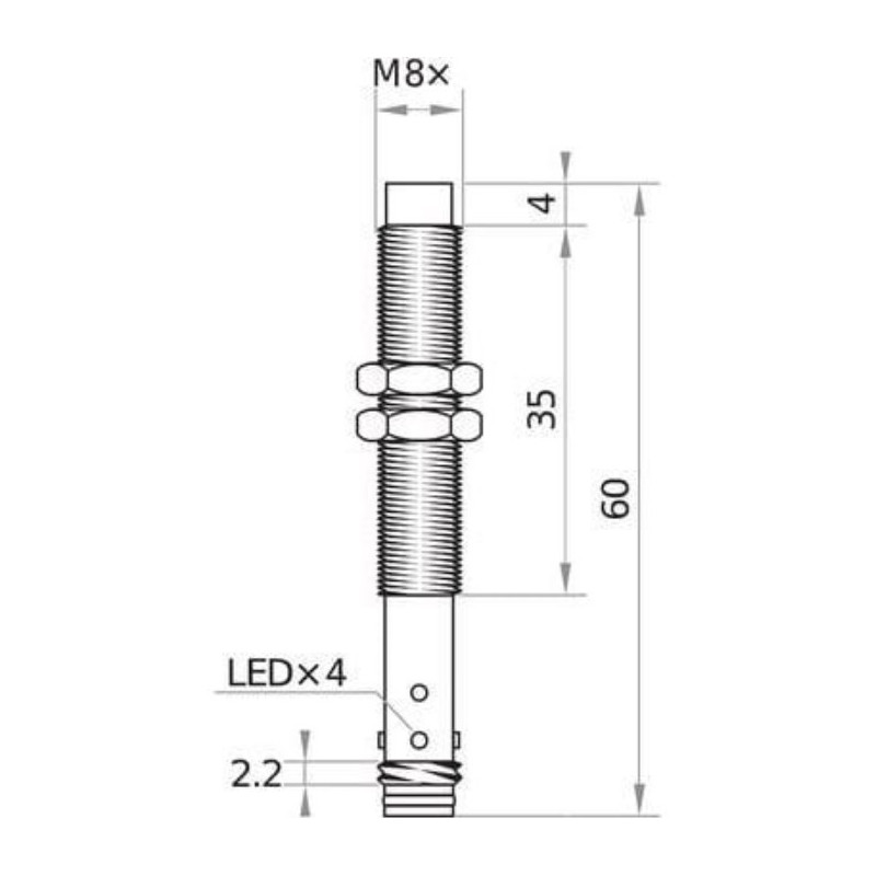 Czujnik pojemnościowy KDCL-08-PSK-ST3 | Eickmann Elektronik