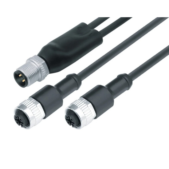 Rozdzielacz Y - binder - M12/M12 na M12