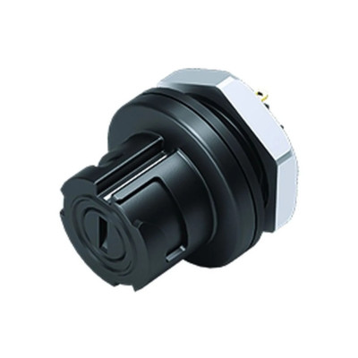 Złącze bayonet 5-pin proste żeńskie panelowe | binder 09-0762-000-05