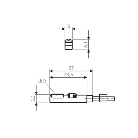 Czujnik do siłownika - Eickmann Elektronik