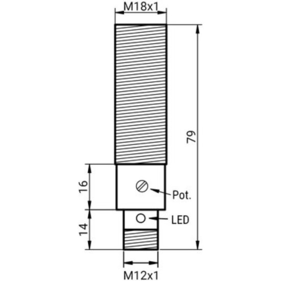 Czujnik pojemościowy KDCL-18-PSK-ST4 | Eickmann Elektronik