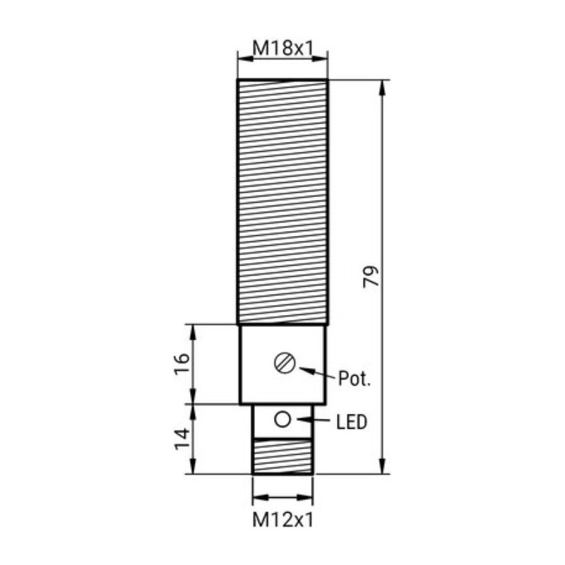Czujnik pojemościowy KDCL-18-PSK-ST4 | Eickmann Elektronik