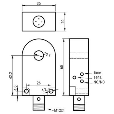 Czujnik indukcyjny pierścieniowy Ø10.1 mm IR-10-PUK-ST4 | Eickmann Elektronik Czujnik indukcyjny pierścieniowy Ø10.1 mm IR-10-PUK-ST4 | Eickmann Elektronik