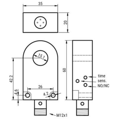 Czujnik indukcyjny pierścieniowy IR-15-PUK-ST4 | Eickmann Elektronik Czujnik indukcyjny pierścieniowy IR-15-PUK-ST4 | Eickmann Elektronik