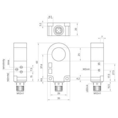 Czujnik indukcyjny pierścieniowy ⌀ 25,1 mm - Eickmann Elektronik Czujnik indukcyjny pierścieniowy ⌀ 25,1 mm - Eickmann Elektronik