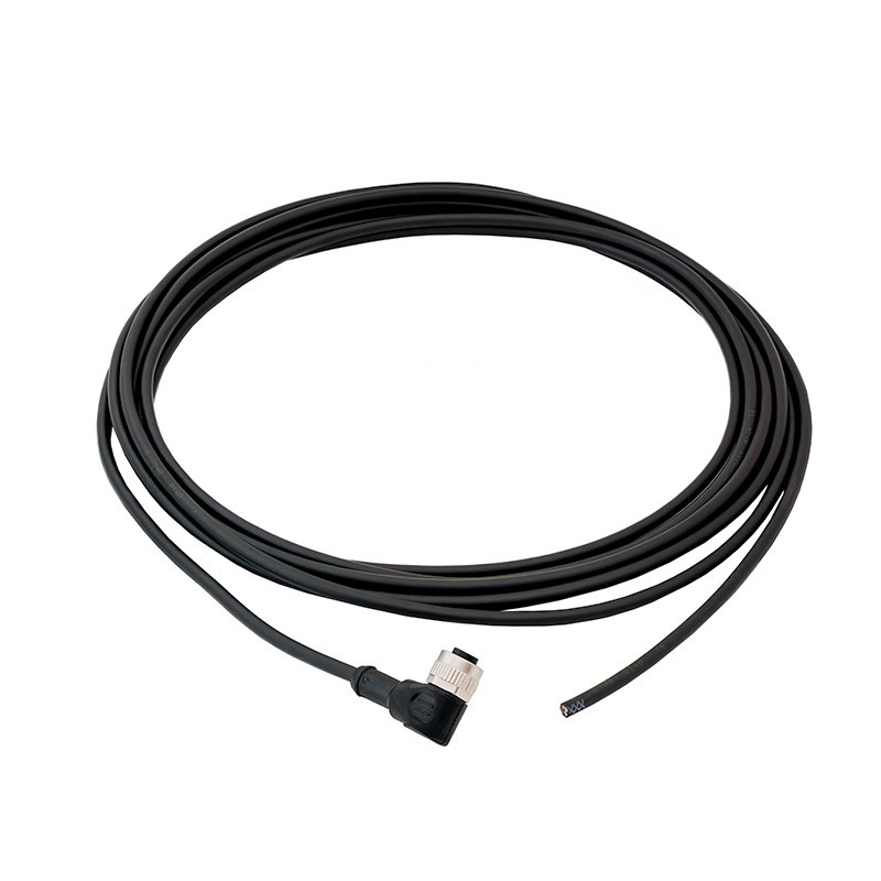 Przewód czujnikowy M12 4-pin, kątowy, 5m PUR | 77 3434 0000 50004-0500