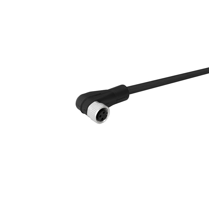 Przewód M8 3-pin żeński kątowy 10 m PUR binder 77 3408 0000 50003-1000