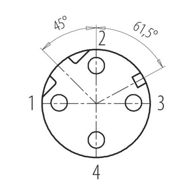 Złącze wtykowe 99 3728 810 04 | binder