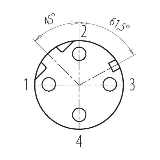 Złącze wtykowe 99 3728 810 04 | binder