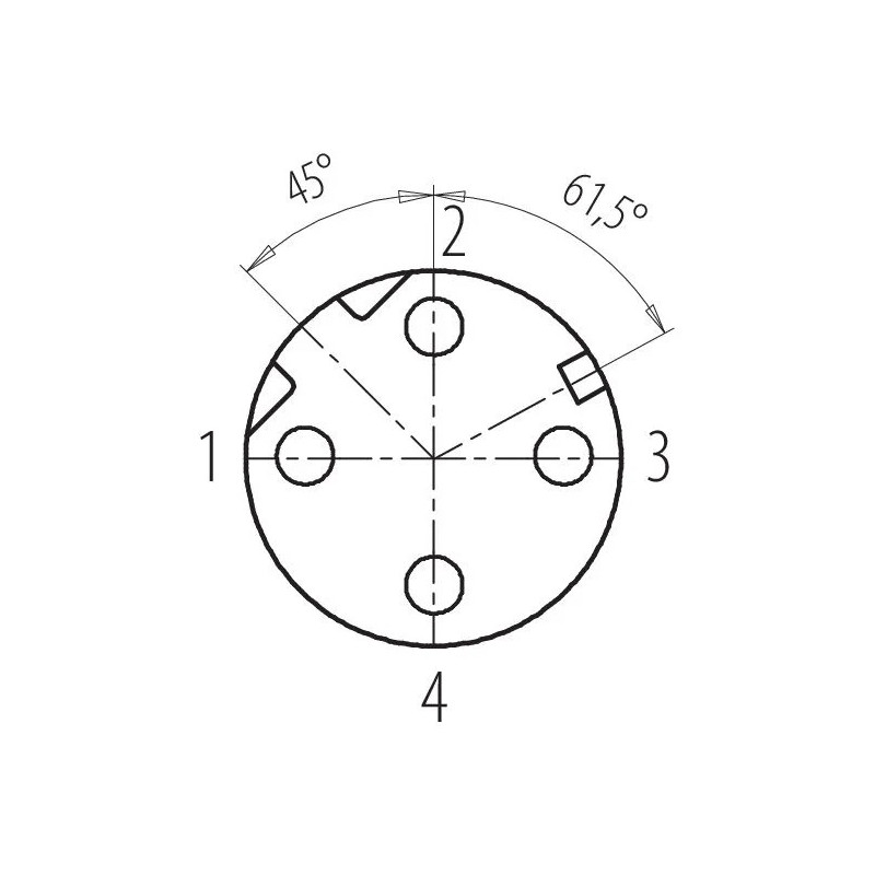 Złącze wtykowe 99 3728 810 04 | binder