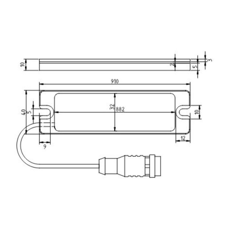 Lampa maszynowa LED MB-910-W-KST4 | Eickmann Elektronik
