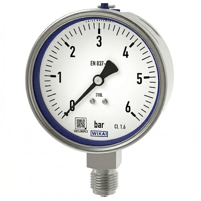 Manometr nierdzewny 6 bar, 63 mm, G1/4B, dolny | WIKA 232.50