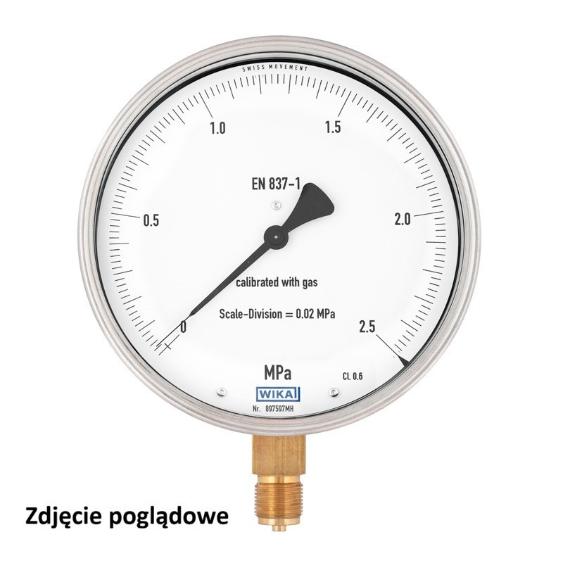 Manometr kontrolny do prób szczelności WIKA 312.20.160 0,25 MPa