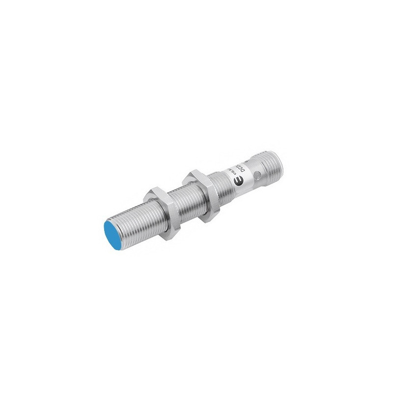 KDCL-12-PSK-ST4 Eickmann Elektronik – czujnik pojemnościowy M12 z mosiężną obudową i niebieską powierzchnią aktywną