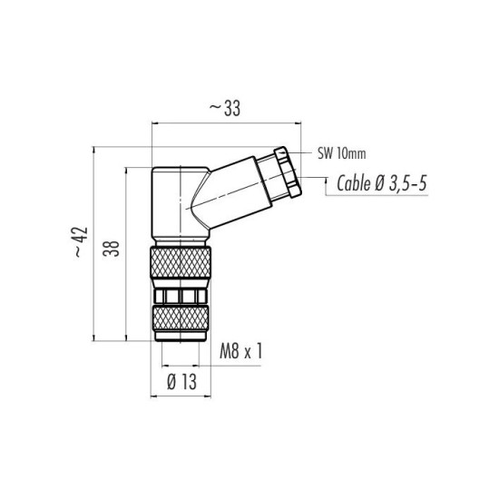 Złącze wtykowe 99 3400 110 03 | binder