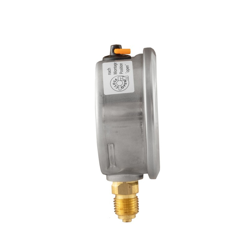 Manometr glicerynowy 6 bar, G1/4B, dolny, mosiądz, 63 mm | WIKA 213.53