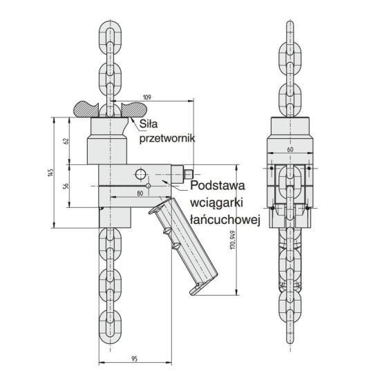 Tester sprzęgieł - wciągników łańcuchowych FRKPS 79100347 | WIKA