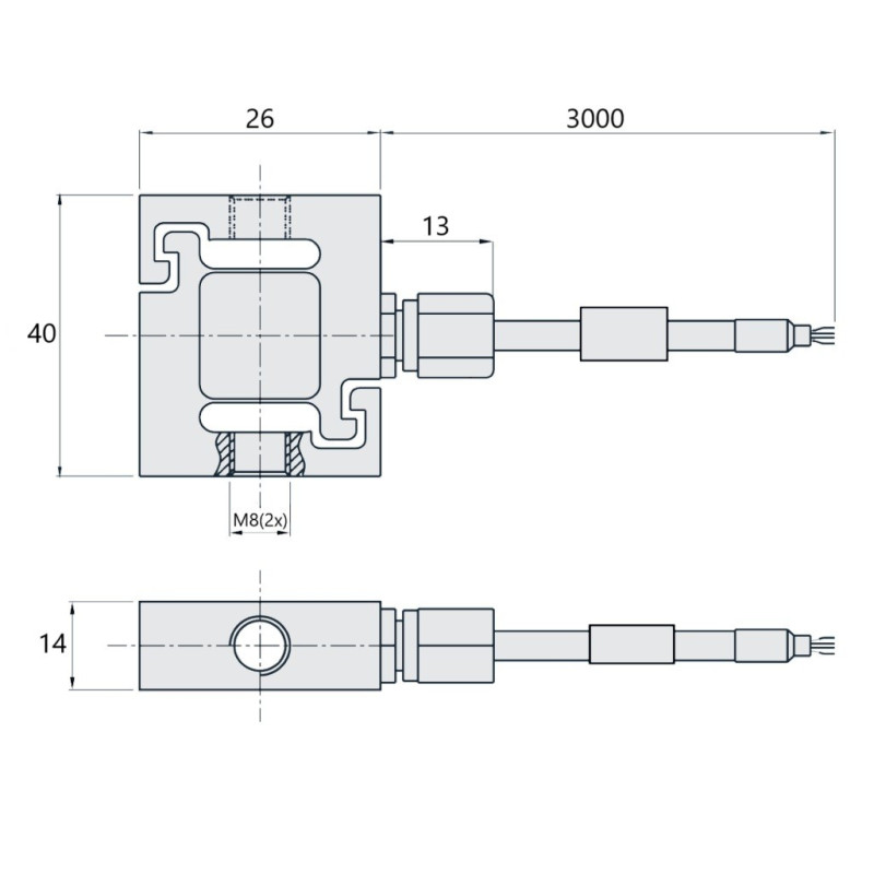 Przetwornik siły typu S F2808 83800543 | WIKA