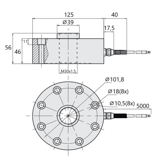 Przetwornik siły F2822 83806038 | WIKA