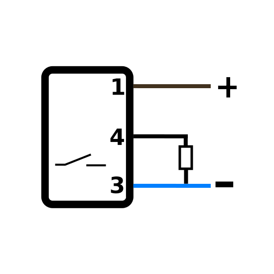Czujnik indukcyjny M4 DCG-4,0-PSK-KST3 PNP NO, 0,6 mm, IP67