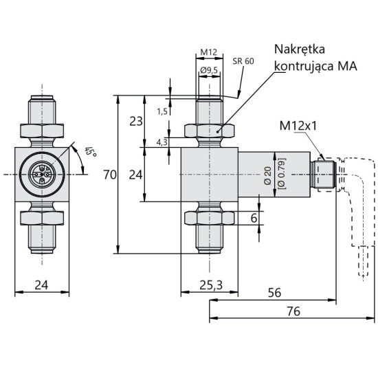 Przetwornik siły F2301 14523909 | WIKA