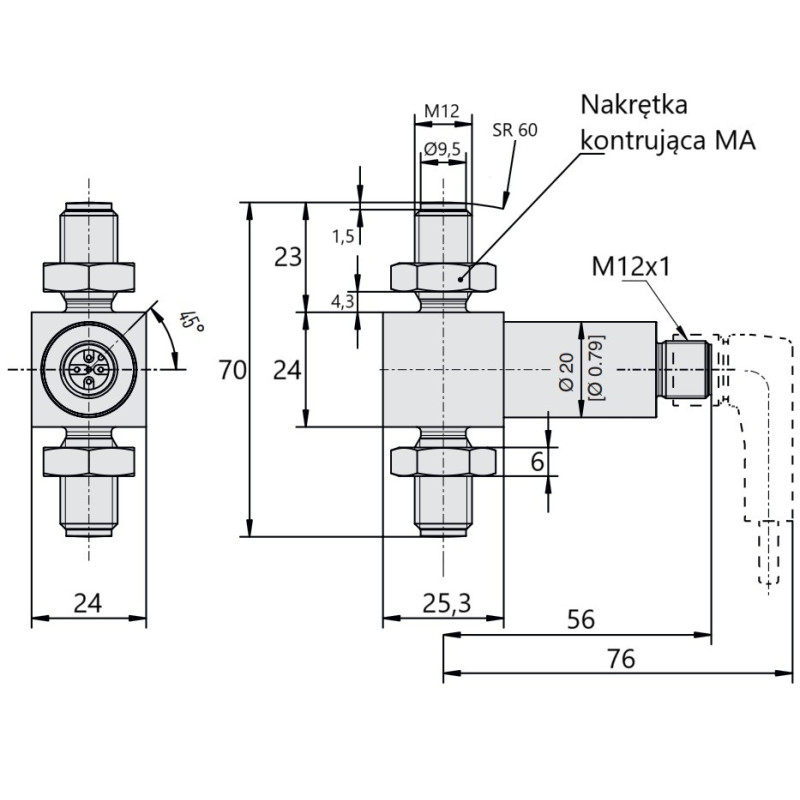 Przetwornik siły F2301 14523909 | WIKA