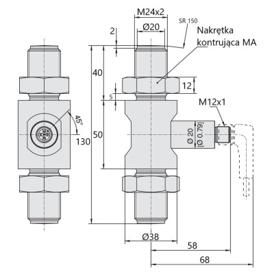Przetwornik siły F2301 14523915 | WIKA