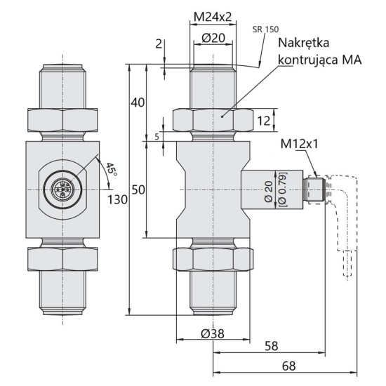 Przetwornik siły F2301 14523915 | WIKA