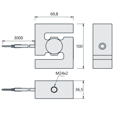 Przetwornik siły typu S F2802 83805464 | WIKA