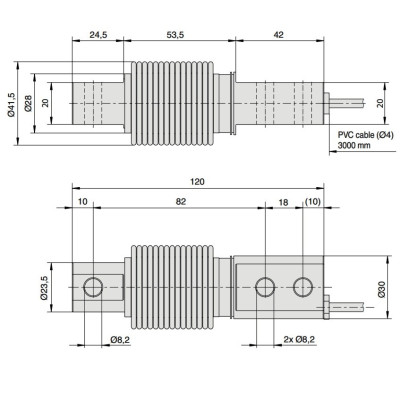 Belka tensometryczna F3203 500 kg WIKA, stal nierdzewna, IP68