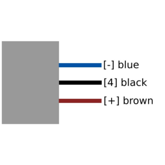 Czujnik indukcyjny M8 DCDGS-8-PSK-2m PNP NO, 2 mm, IP67