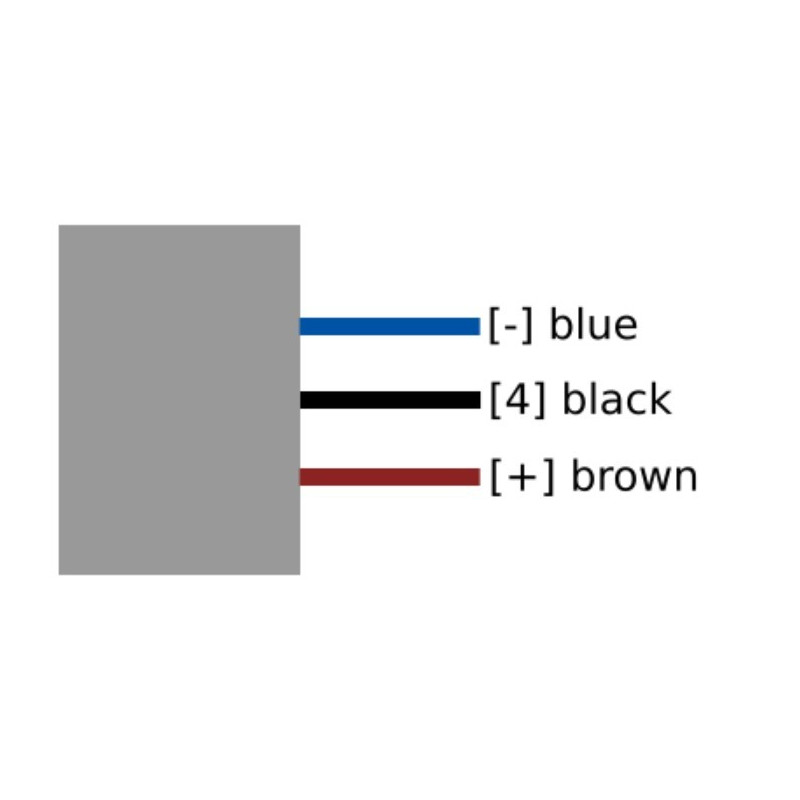 Czujnik indukcyjny M8 DCDGS-8-PSK-2m PNP NO, 2 mm, IP67