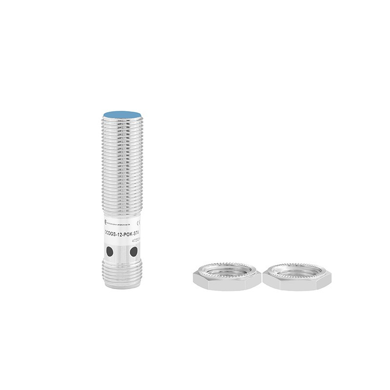 Czujnik indukcyjny M12 DCDGS-12-POK-ST4 PNP NC, 4 mm, IP67