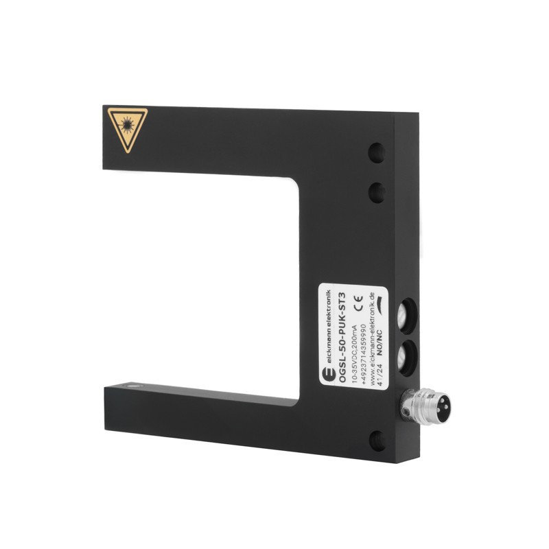 Czujnik widełkowy 50 mm, PNP NO/NC, laser | OGSL-50-PUK-ST3
