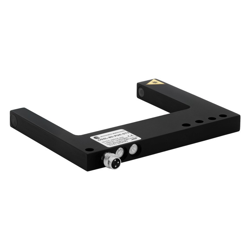 Czujnik widełkowy 80 mm, PNP NO/NC, laser | OGSL-80-PUK-ST3